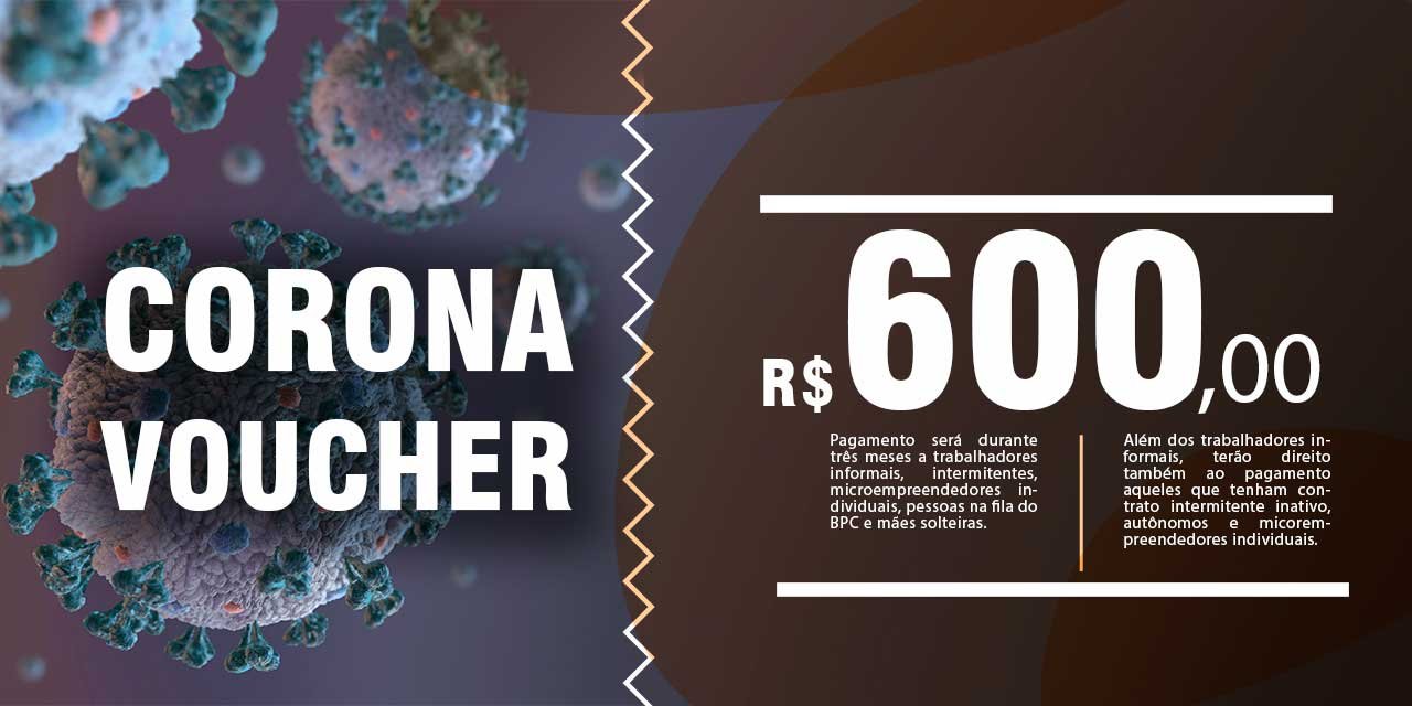 Auxílio emergencial para autônomos, trabalhadores informais e MEIs criado por causa do Coronavírus, o Coronavoucher vai durar três meses e pode ser prorrogado.